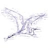 Flying Egret