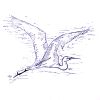 Flying Egret - Image 2